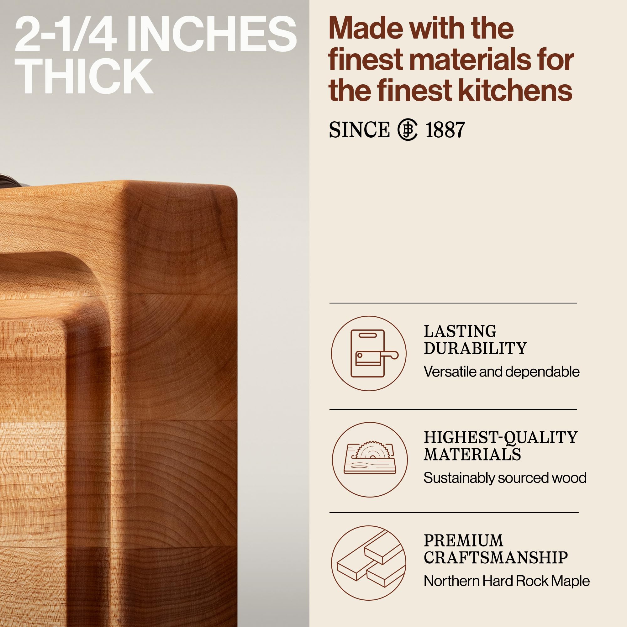john-boos-newton-prep-master-series-rectangular-wooden-maple-cutting-board-15-x1 image 5