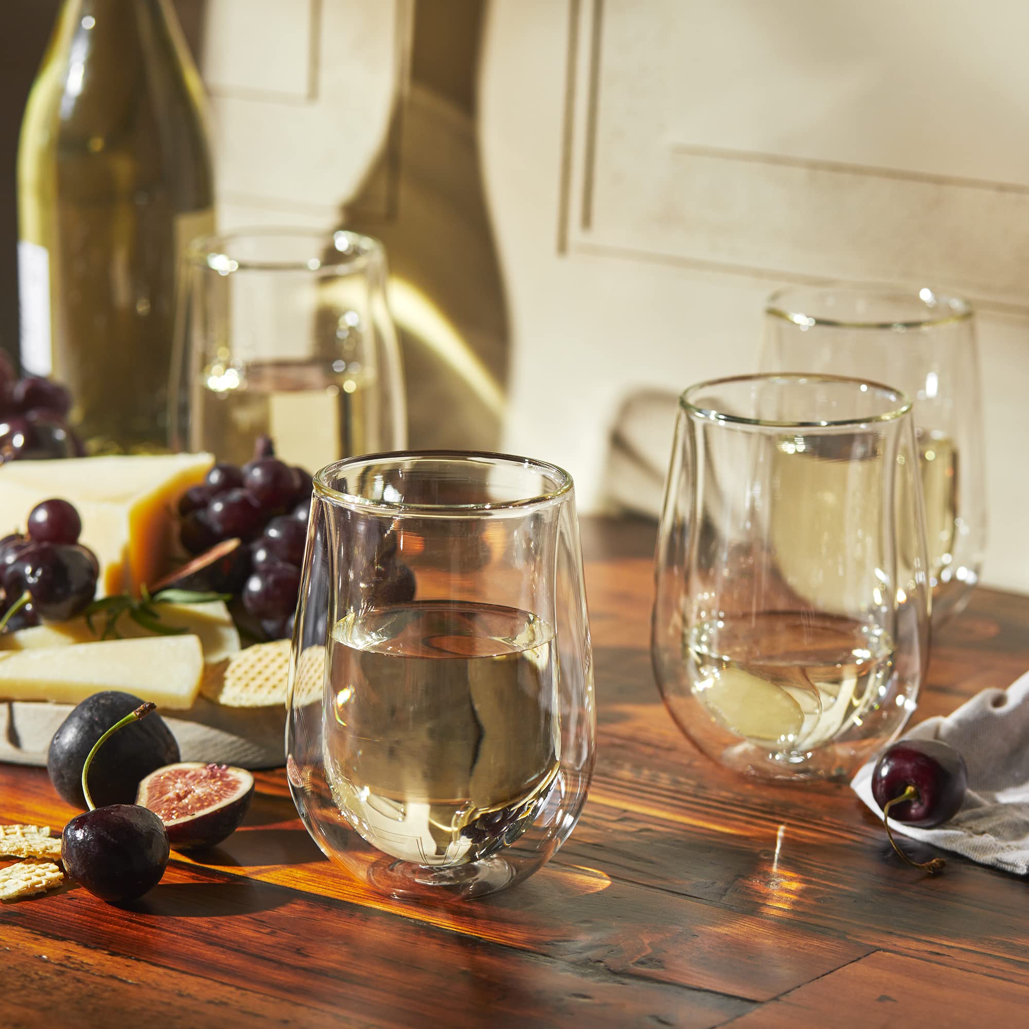 miyabi-henckels-cafe-roma-4-piece-double-wall-glass-stemless-white-wine-glass-se image 4