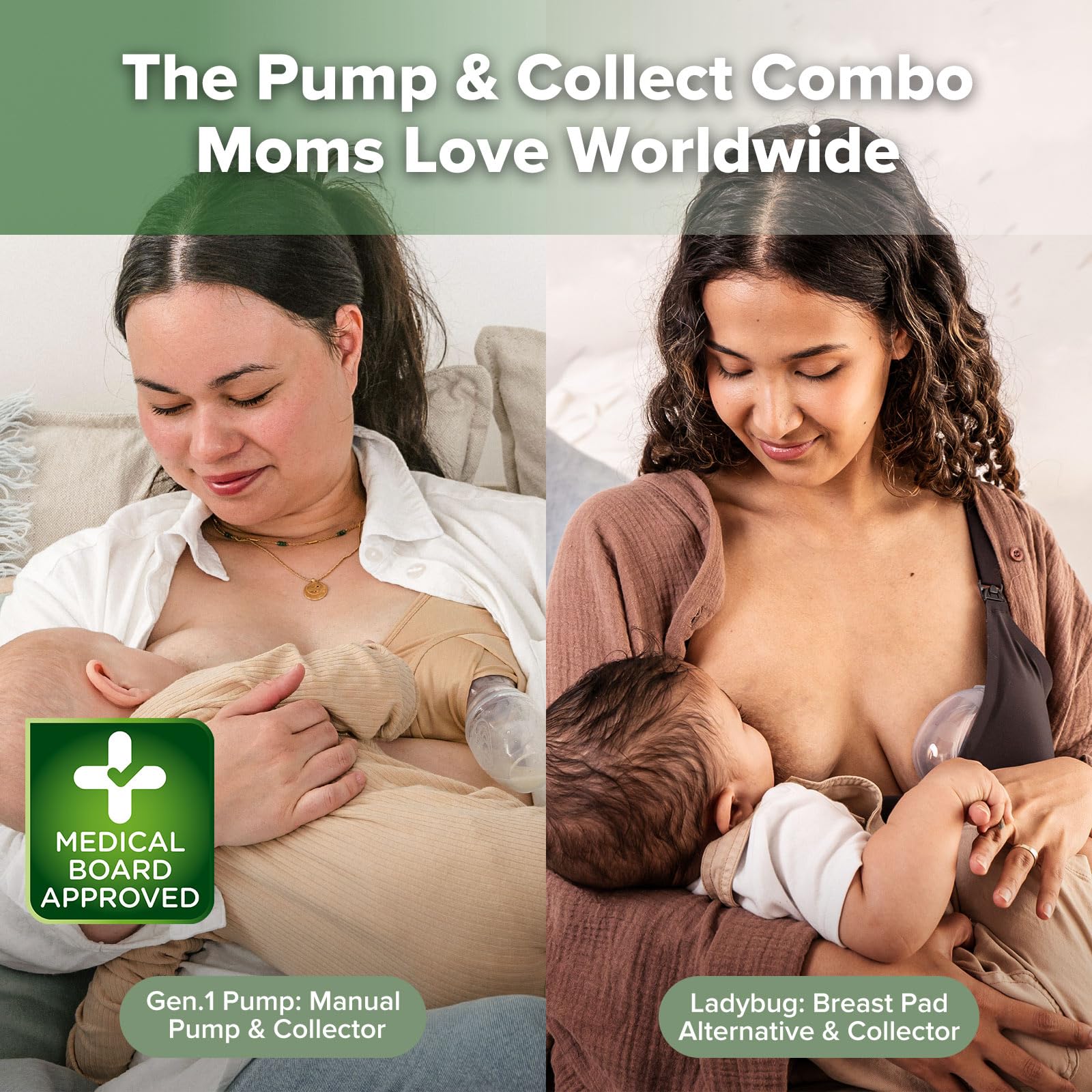 haakaa-manual-breast-pump-4oz-100ml-ladybug-milk-collector-2-5oz-75ml-combo-food image 2