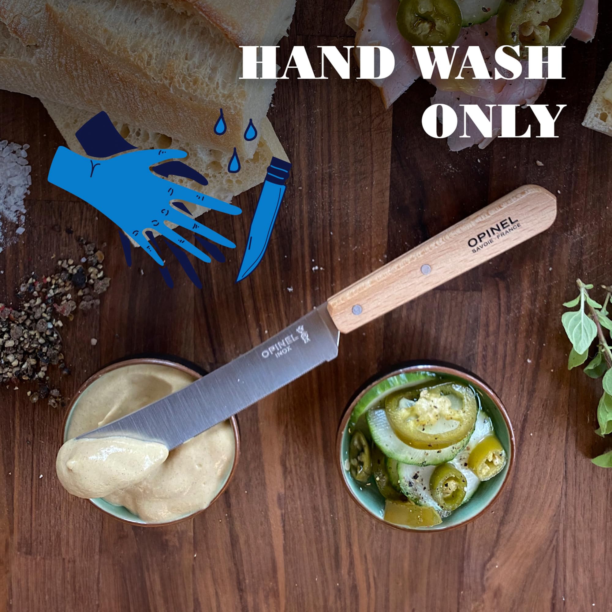 opinel-brunch-knife-micro-serrated-spreading-breakfast-knife-orange image 4