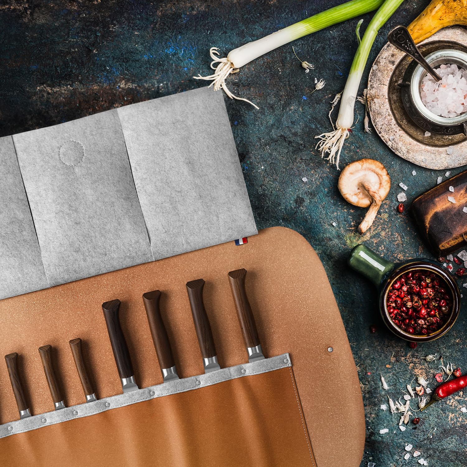 opinel-8-slot-recycled-leather-knife-roll-fits-up-to-8-chef-knives-made-in-franc image 6