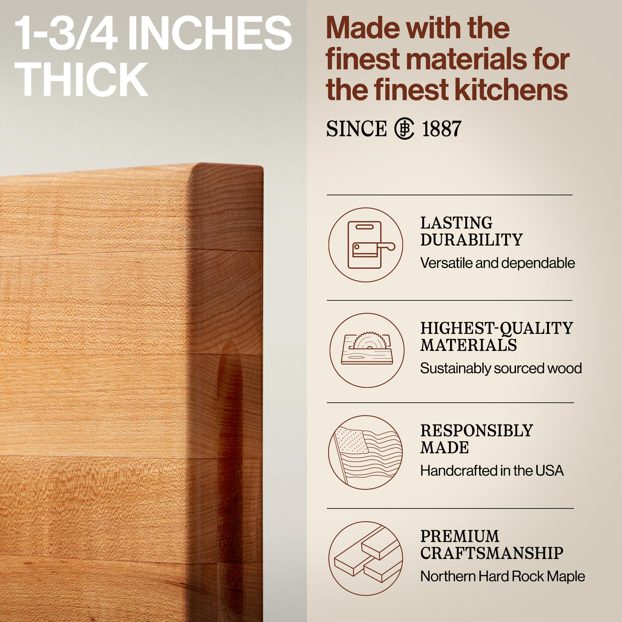 john-boos-r1812-platinum-commercial-series-maple-wood-edge-grain-reversible-cutt image 3