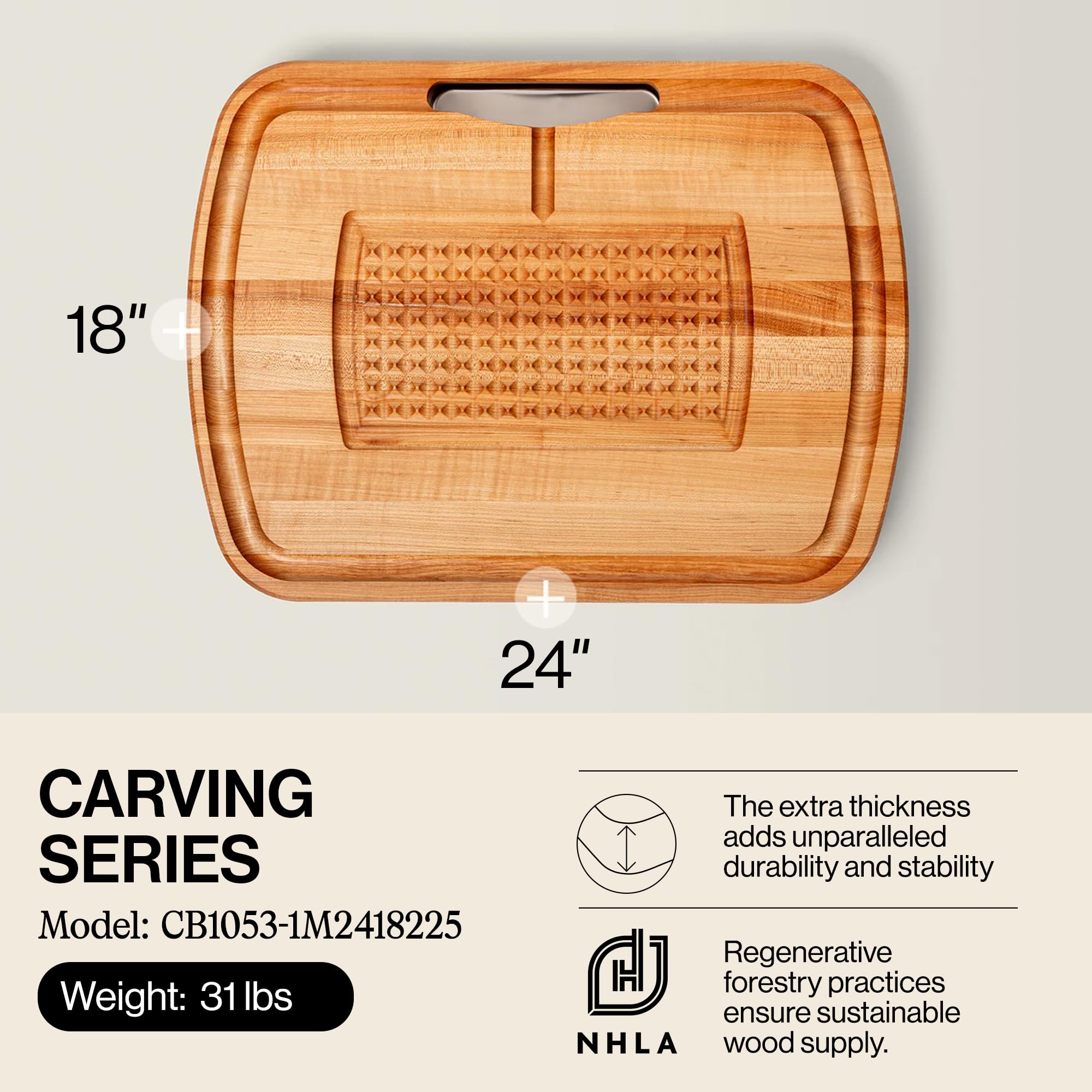 john-boos-maple-wood-cutting-board-with-juice-groove-24-x18-reversible-butcher-b image 2