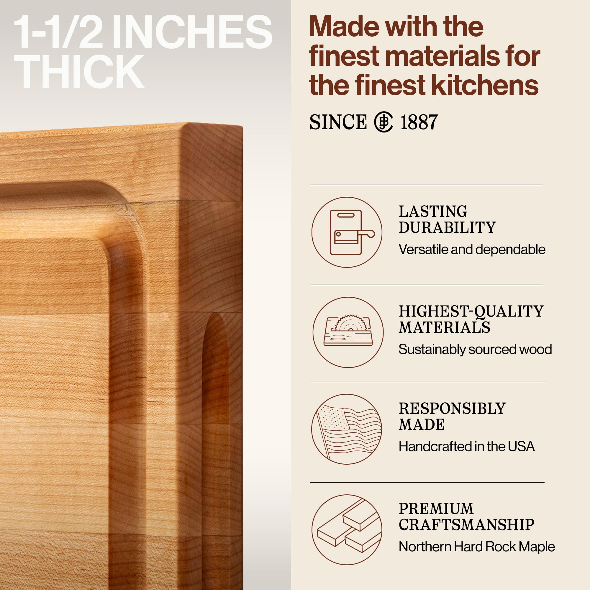 john-boos-bbq-series-rectangular-wooden-maple-cutting-board-18-x12-1-5-thick-rev image 3