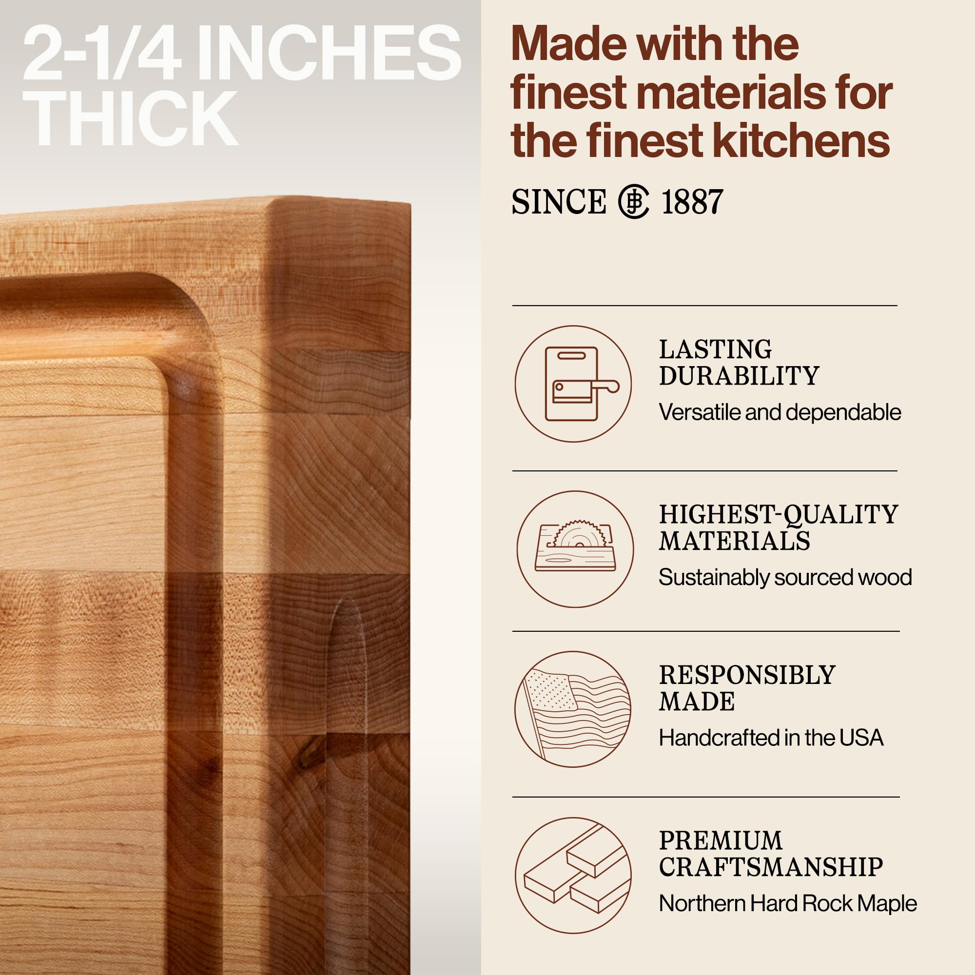 john-boos-ra-board-rectangular-maple-cutting-board-20-x15-x2-25-reversible-butch image 3