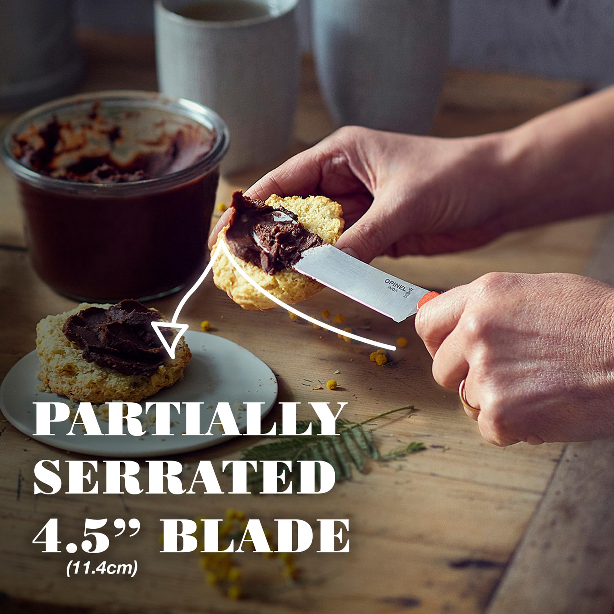opinel-brunch-knife-micro-serrated-spreading-breakfast-knife-orange image 3