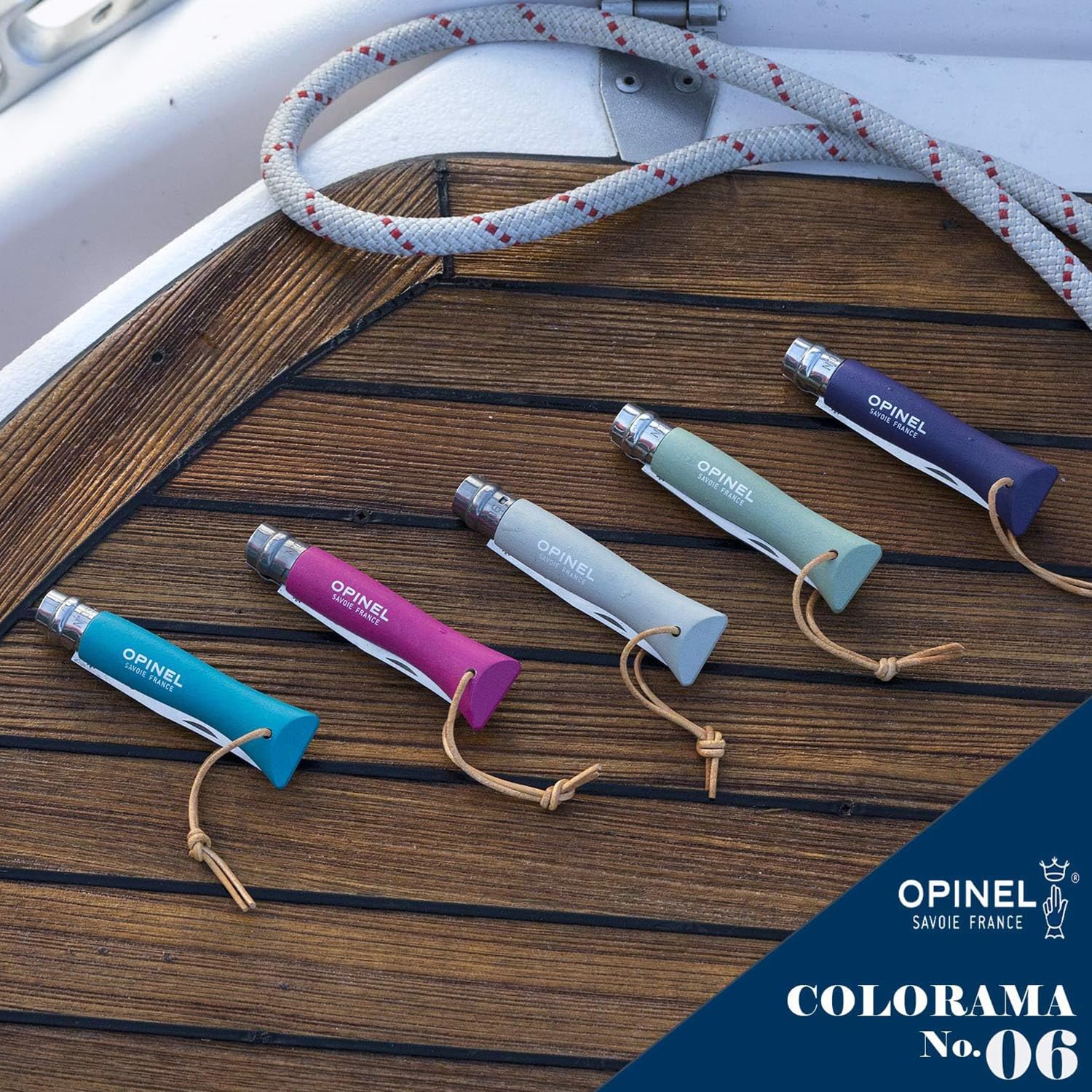 opinel-no-6-colorama-stainless-steel-everyday-carry-folding-pocket-knife-with-sa image 5