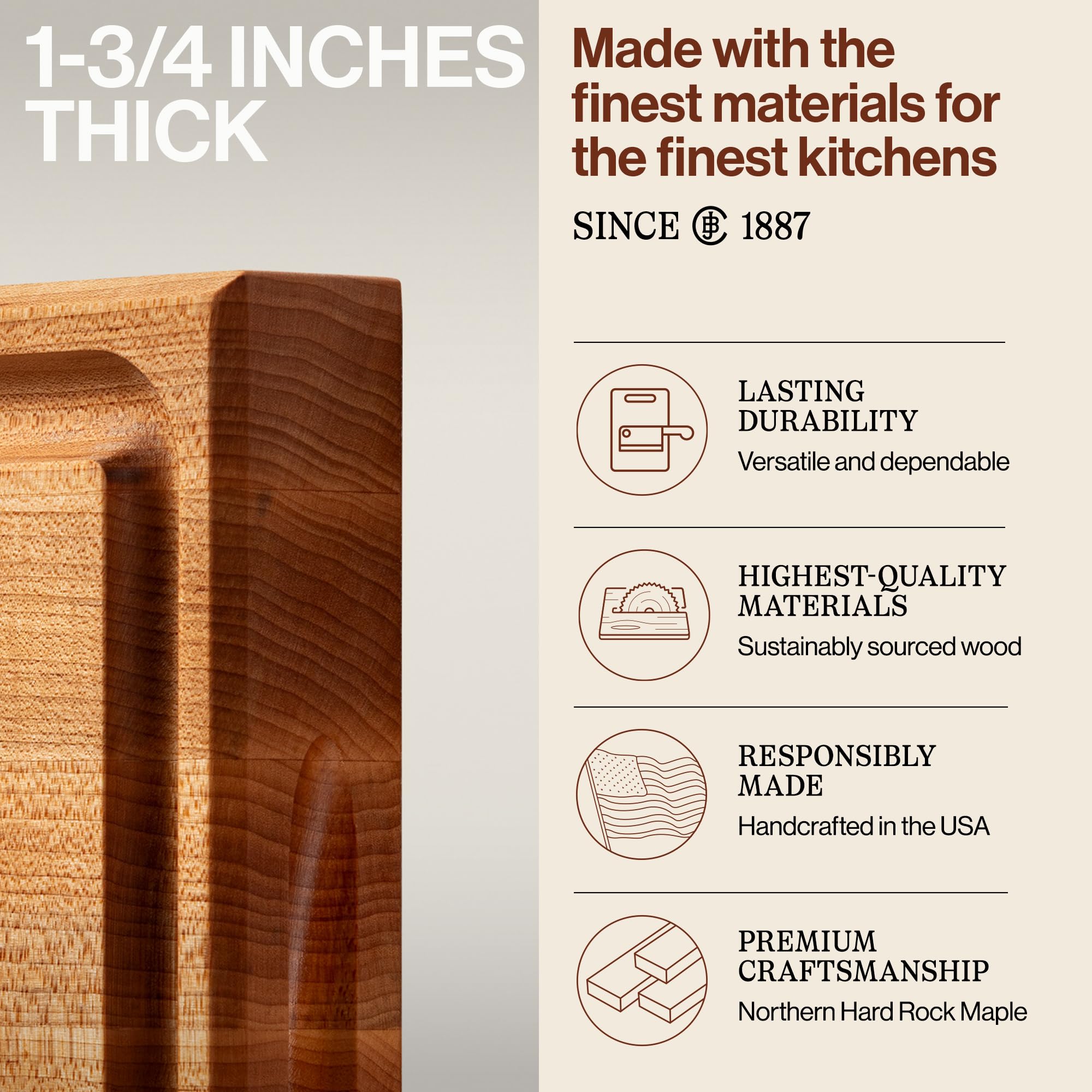 john-boos-cb-series-square-wooden-maple-cutting-board-12-x12-1-75-thick-reversib image 3