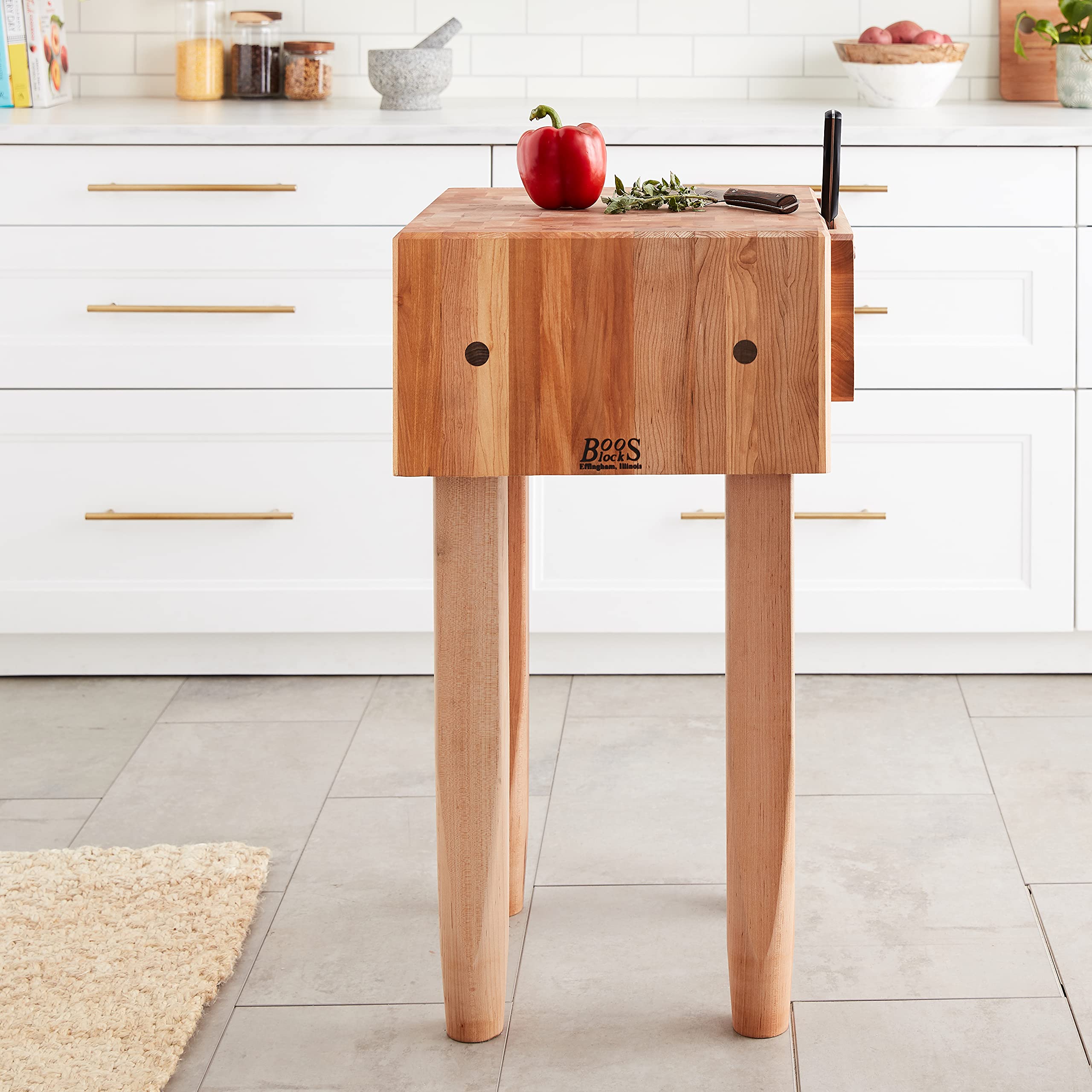 john-boos-pca1-maple-wood-end-grain-solid-butcher-block-with-side-knife-slot-18- image 6