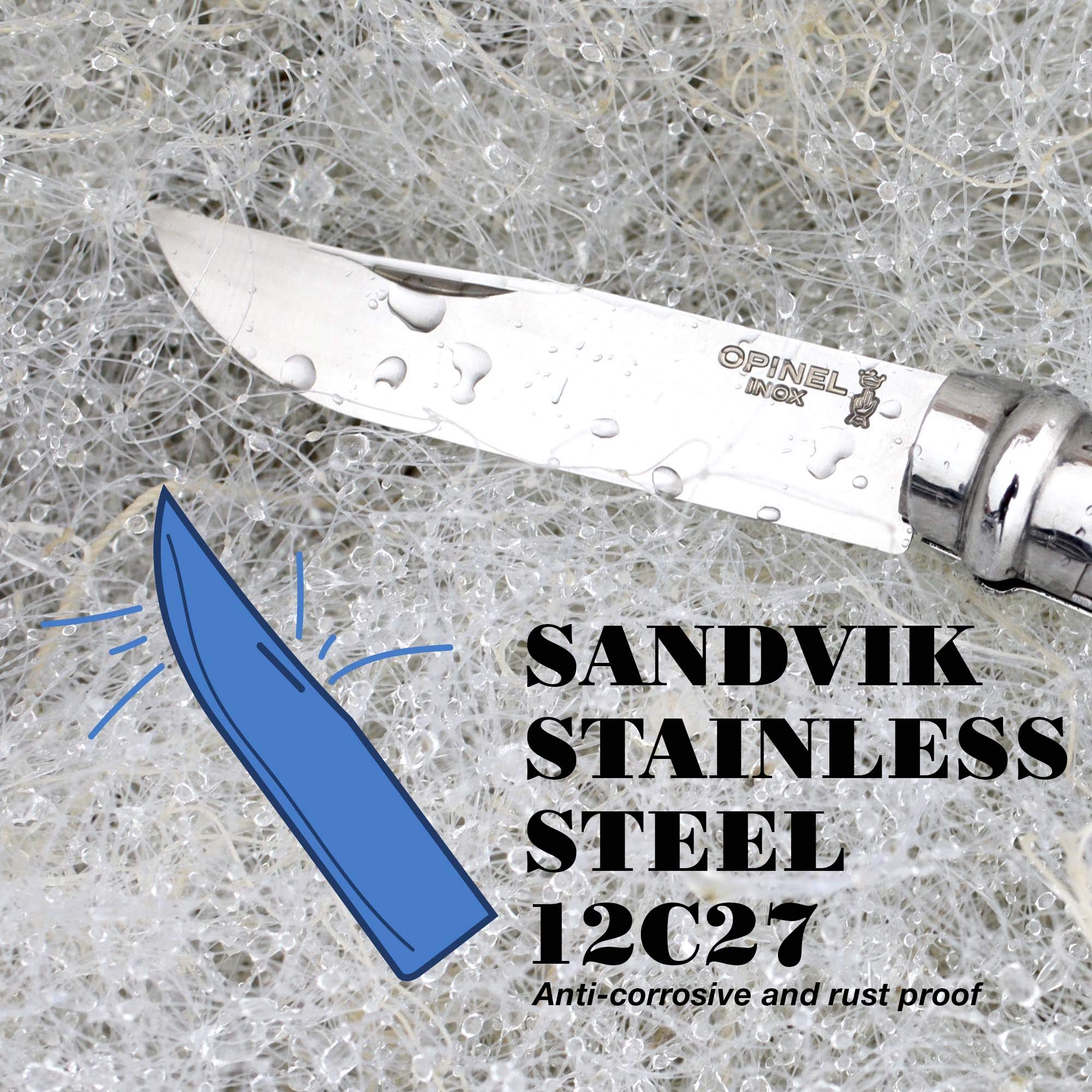 opinel-no-08-stainless-steel-folding-knife-beechwood-handle-with-sheath image 6