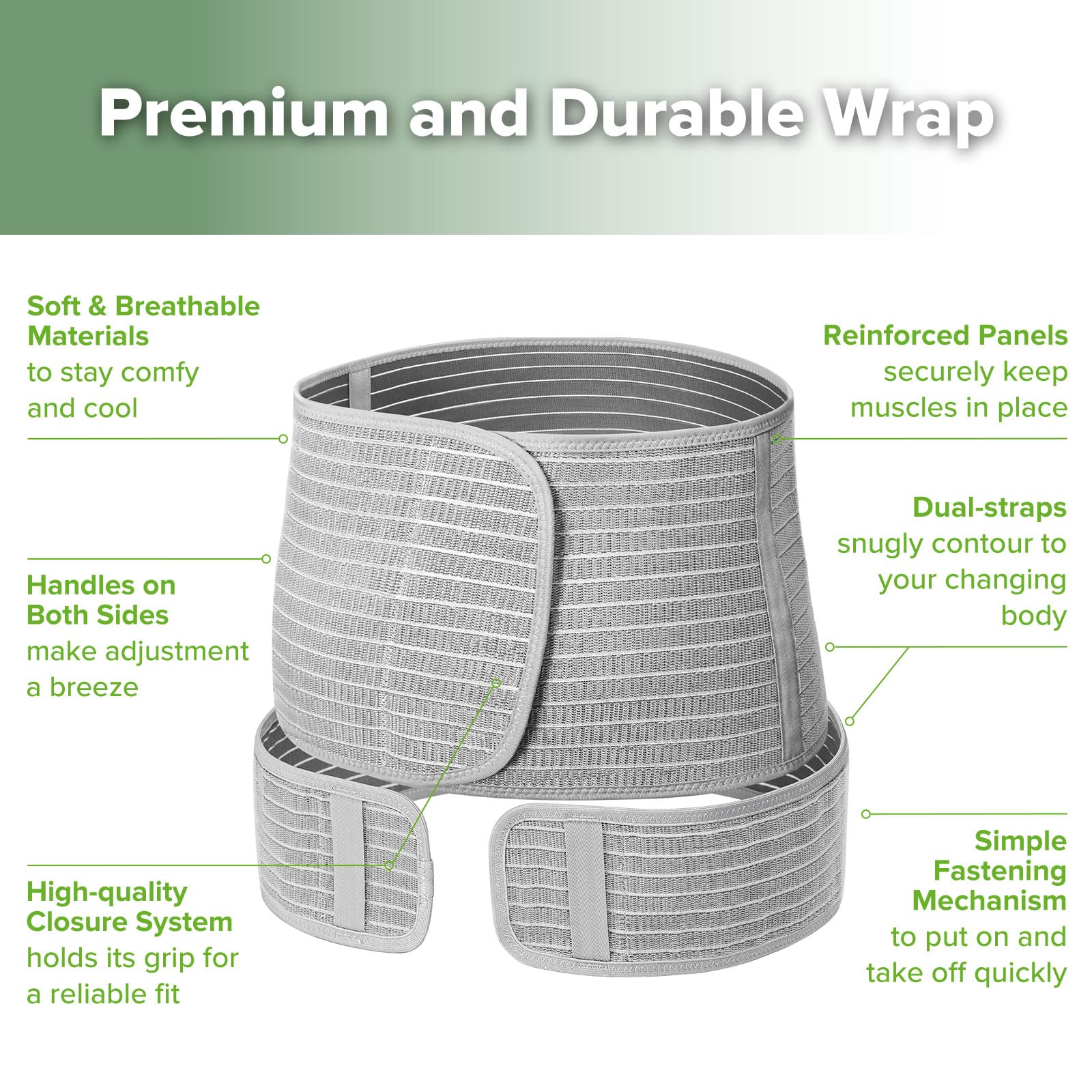 haakaa-pregnancy-belly-band-postpartum-belly-band-2-in-1-support-wrap-natural-la image 5