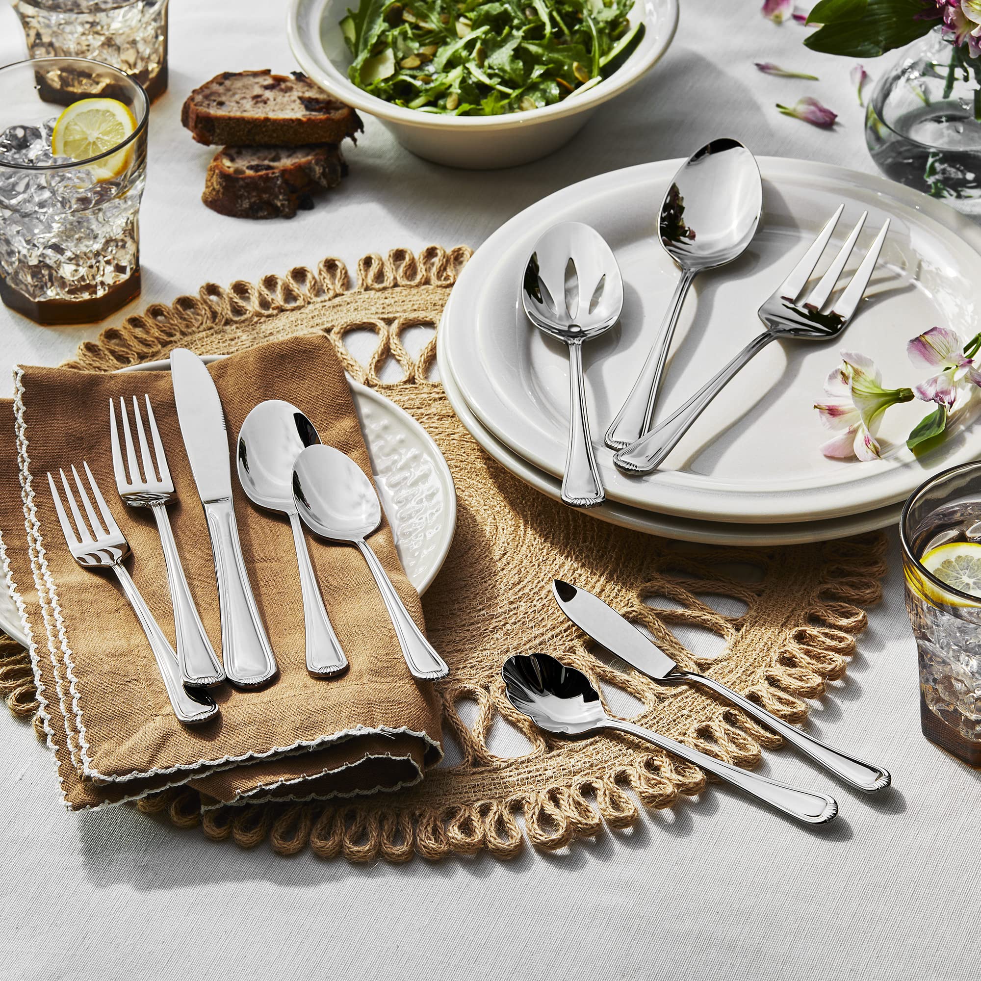 henckels-alcea-65-piece-stainless-steel-flatware-set image 2