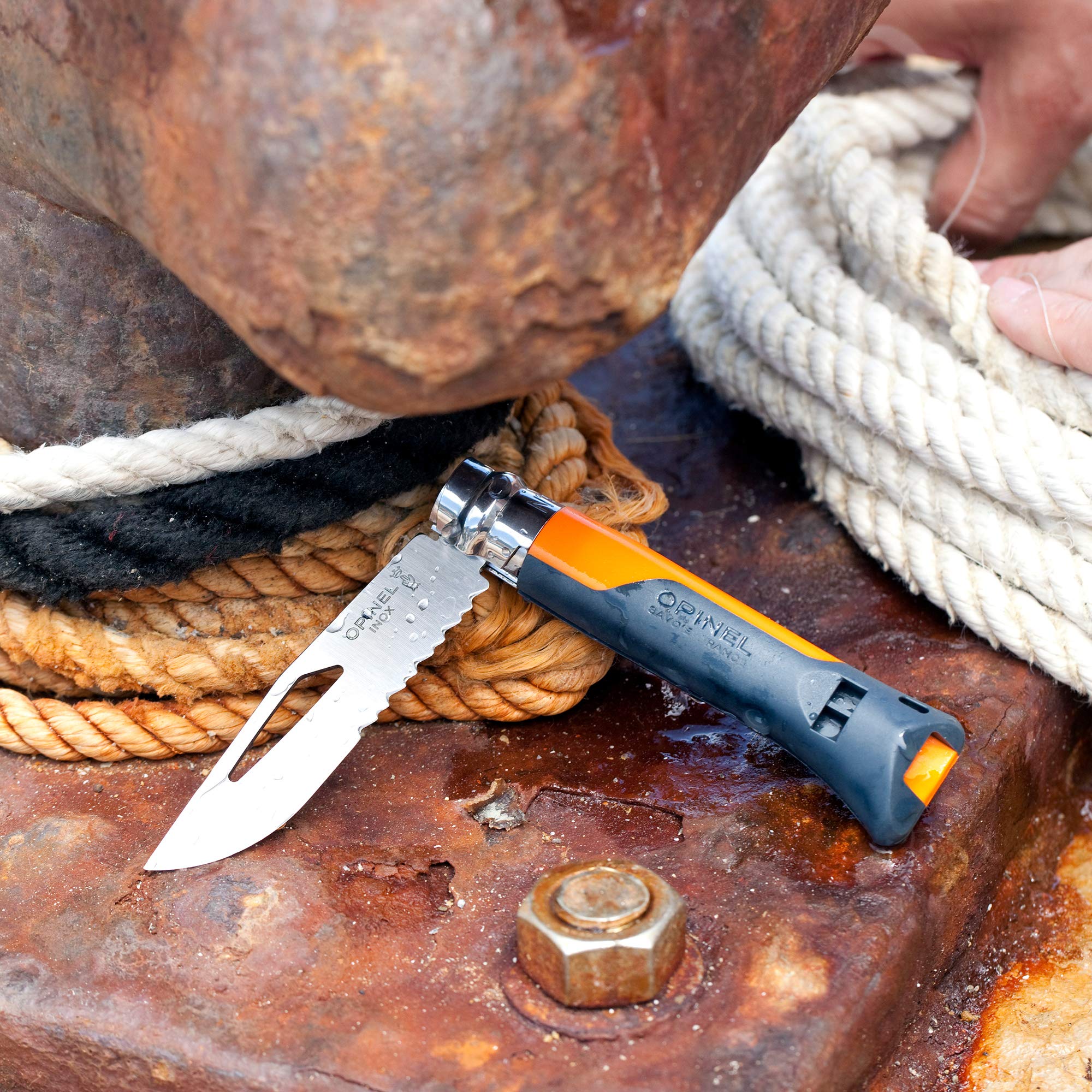 opinel-no-08-outdoor-folding-knife-with-stainless-steel-blade-serrated-edge-and- image 8