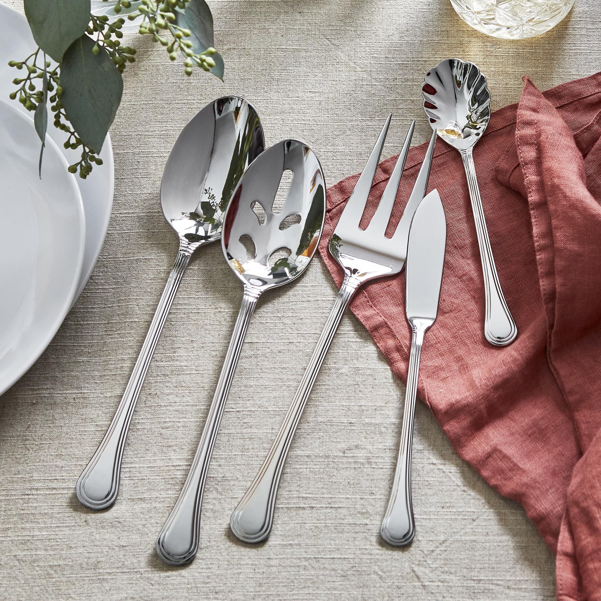 henckels-65-piece-astley-flatware-set-silver-18-10-stainless-steel image 5
