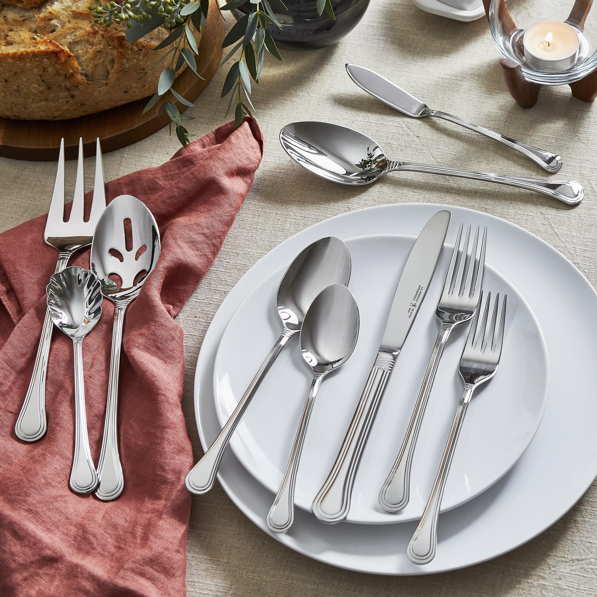 henckels-65-piece-astley-flatware-set-silver-18-10-stainless-steel image 3