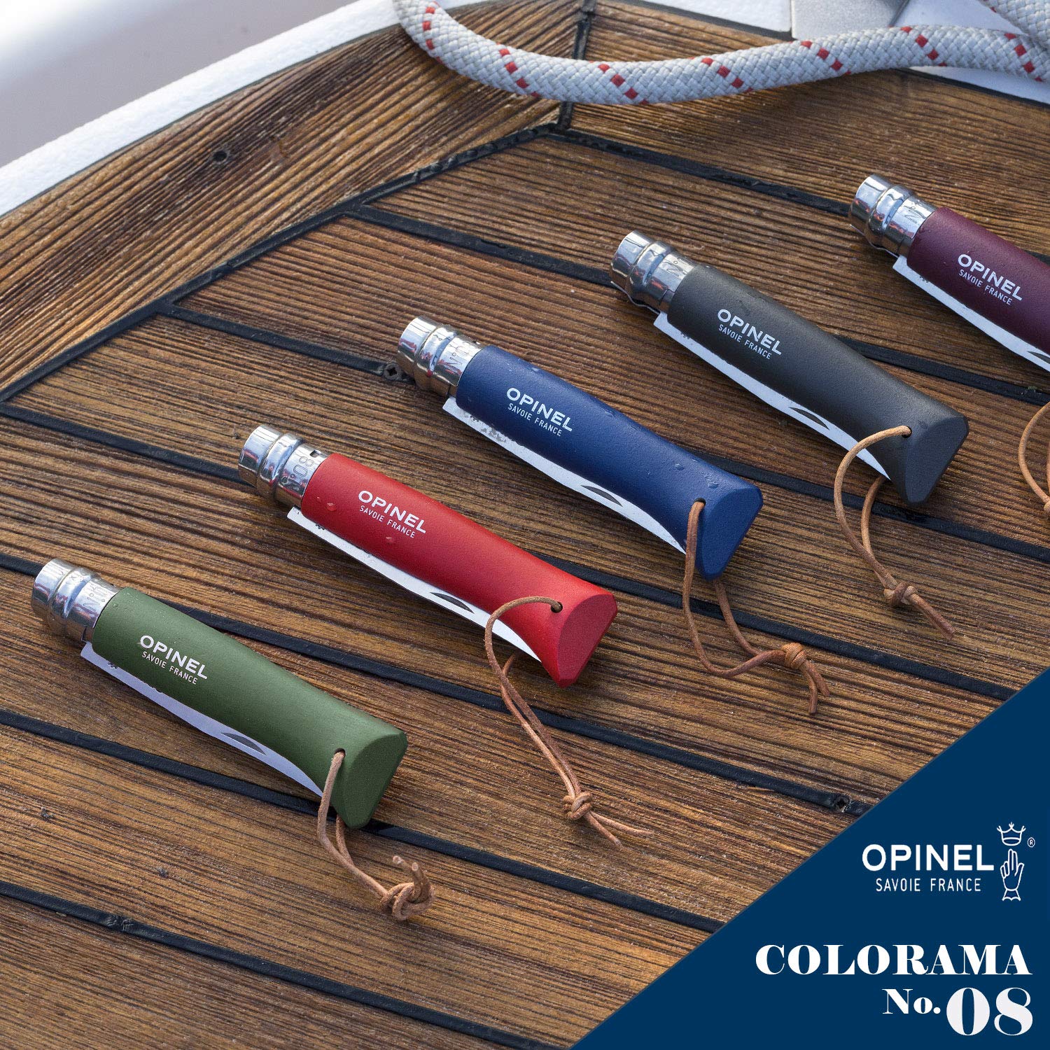 opinel-colorama-series-no-8-stainless-steel-folding-pocket-knife-with-painted-ho image 5