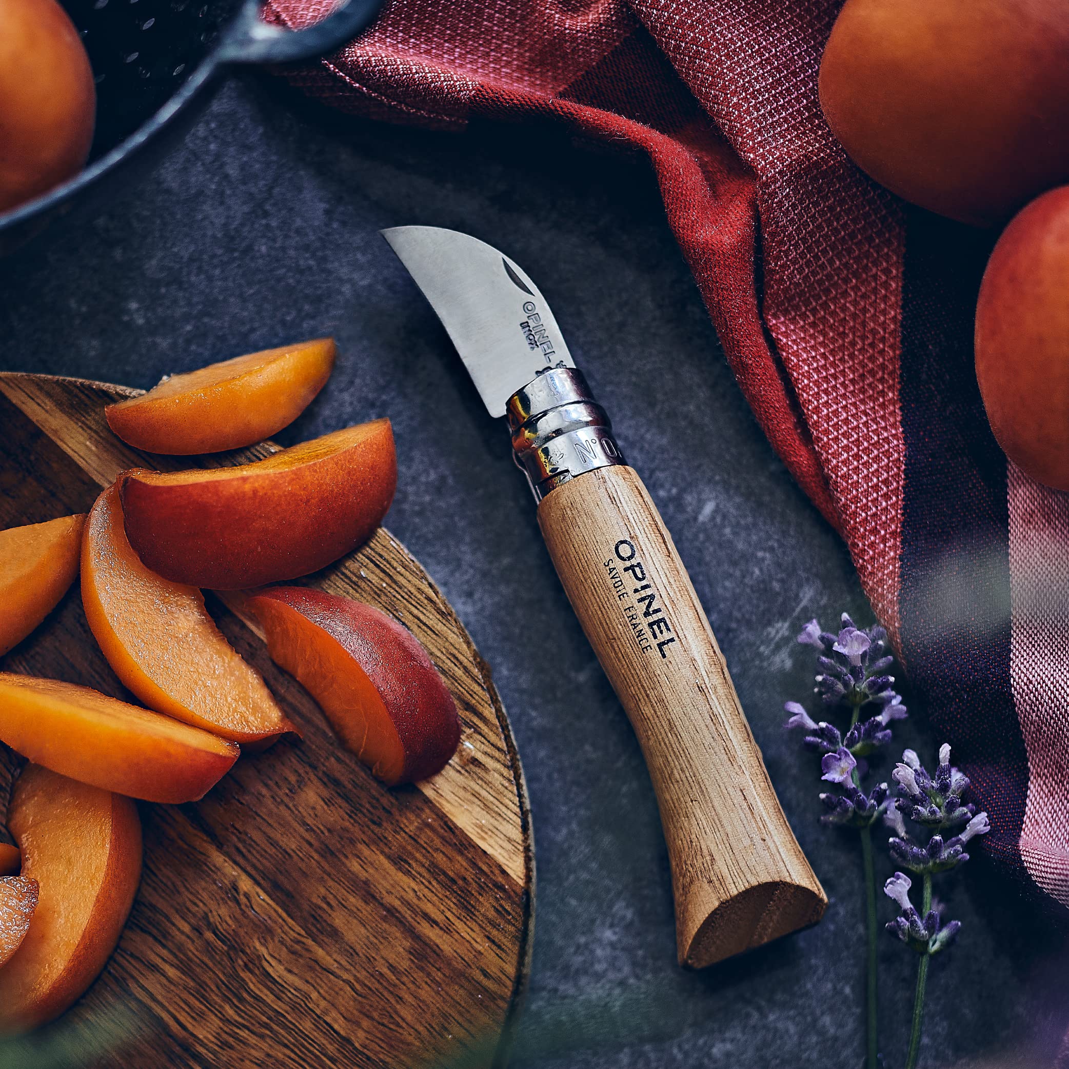 opinel-no-07-stainless-steel-folding-knife-with-chestnut-wood-handle-scoring-kni image 5