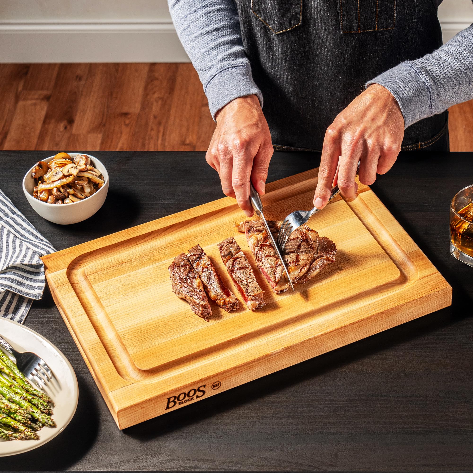 john-boos-bbq-series-rectangular-wooden-maple-cutting-board-18-x12-1-5-thick-rev image 8