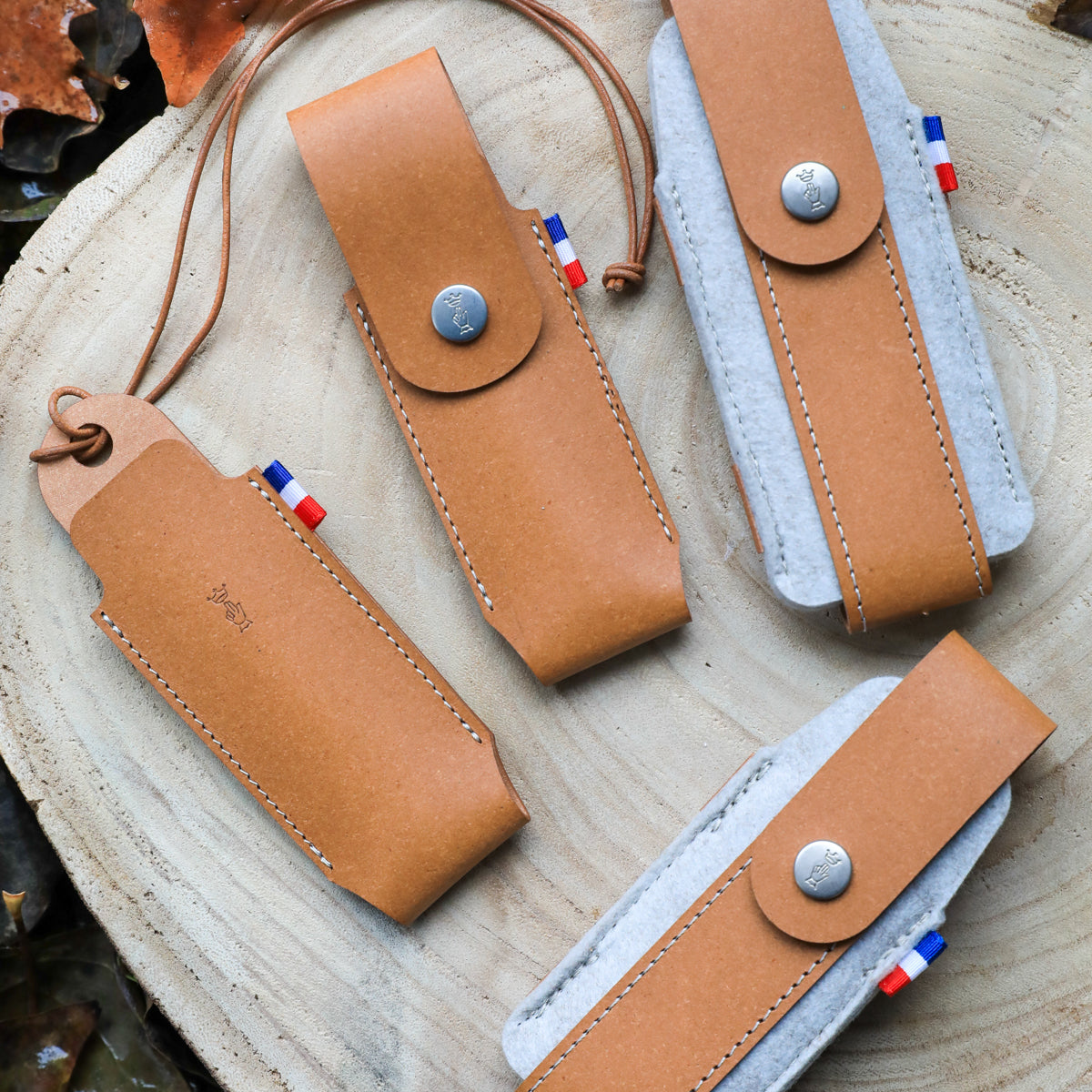 opinel-alpine-sheath-eco-friendly-regenerated-leather-knife-sheath image 5