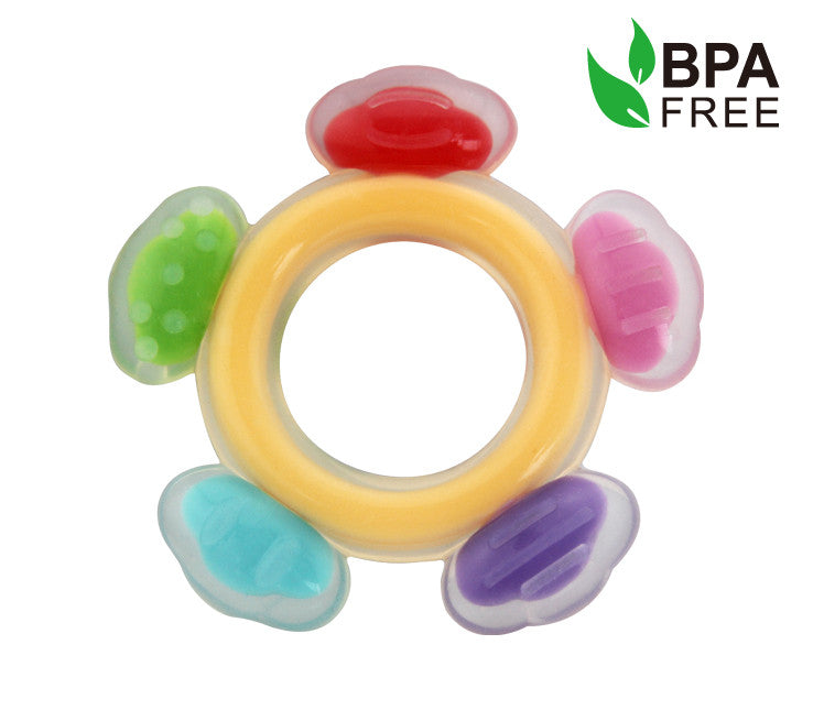 haakaa-silicone-ferris-wheel-teether-pack-of-4-100-food-grade-silicone-3m image 1