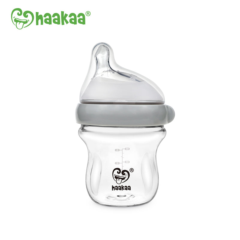 haakaa-generation-3-glass-baby-bottle-3-oz-90-ml-1-pk-pack-of-2 image 1