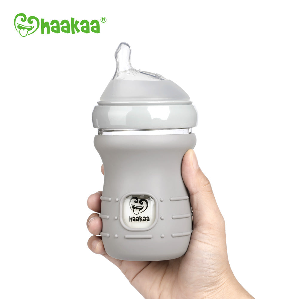 haakaa-generation-3-silicone-glass-bottle-cover-pack-of-4-non-slip-protective-sl image 3