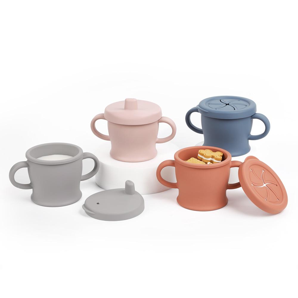 haakaa-silicone-sip-n-snack-cup-8-oz-2-in-1-sippy-cup-and-snack-container image 2