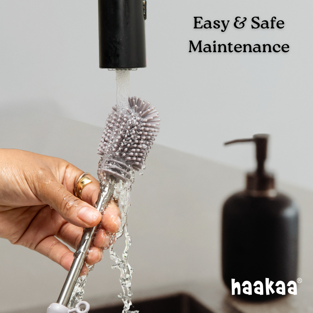 haakaa-double-ended-silicone-brush-multi-purpose-360-cleaning-brush-for-baby-bot image 5