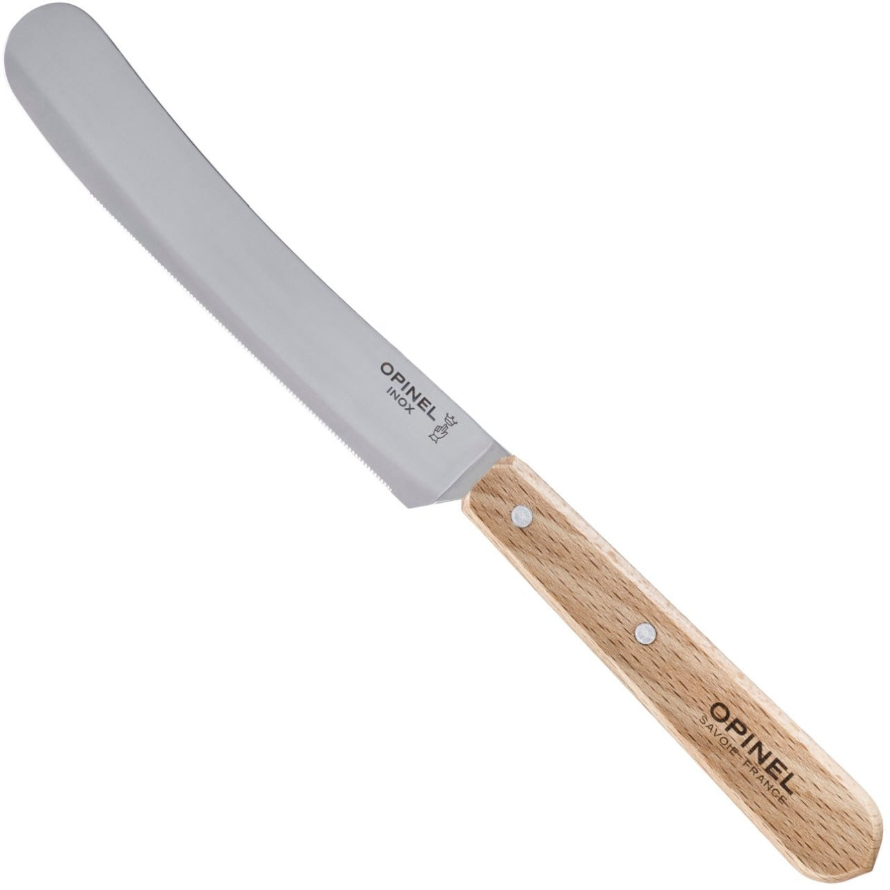 opinel-brunch-spreading-knife-with-micro-serrated-edge-beech-or-orange-hornbeam- image 2
