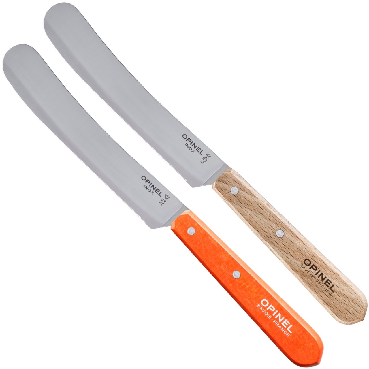 opinel-brunch-spreading-knife-with-micro-serrated-edge-beech-or-orange-hornbeam- image 3