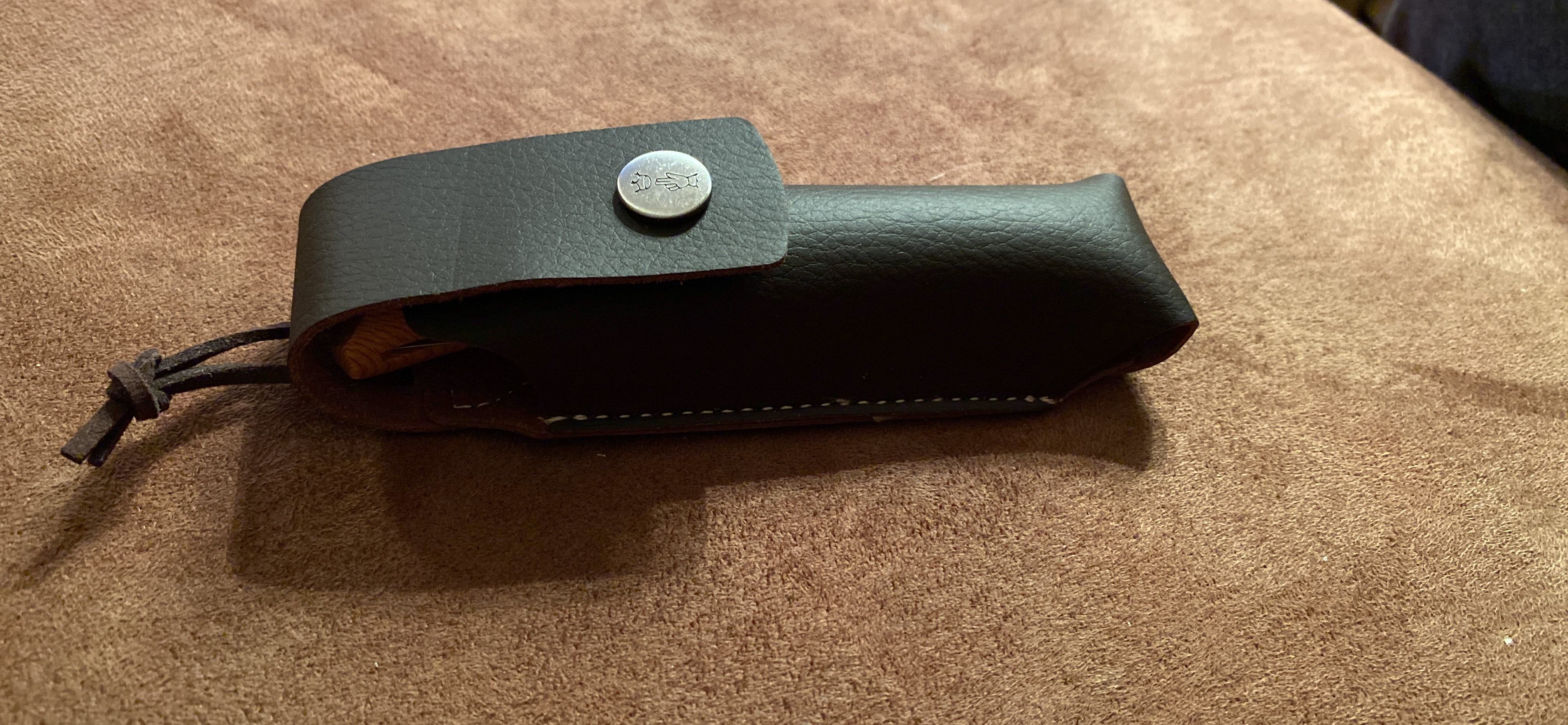 Nice sheath, but a bit stiff