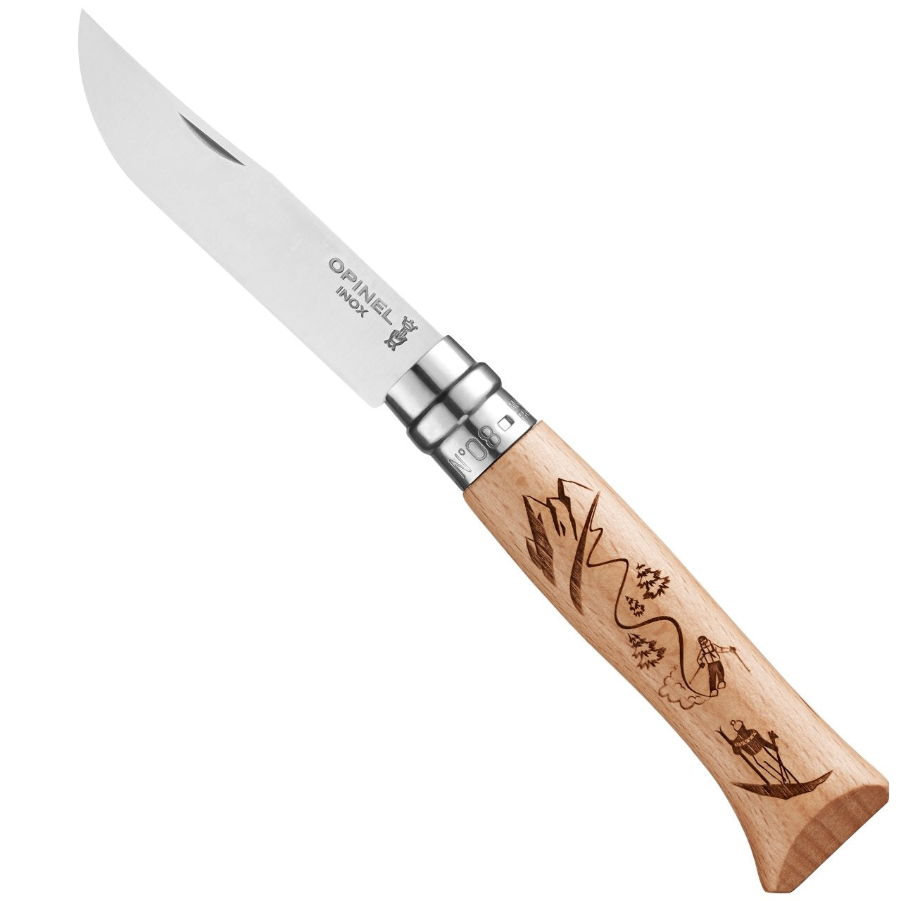 opinel-charcuteski-set-with-no-08-stainless-steel-folding-knife image 8