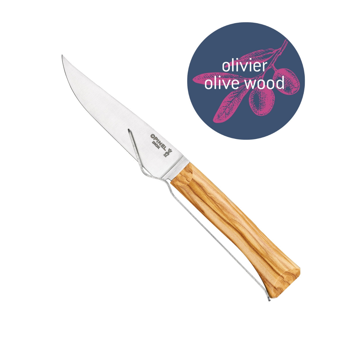 opinel-cheese-knife-and-fork-set-with-olive-wood-handles image 1