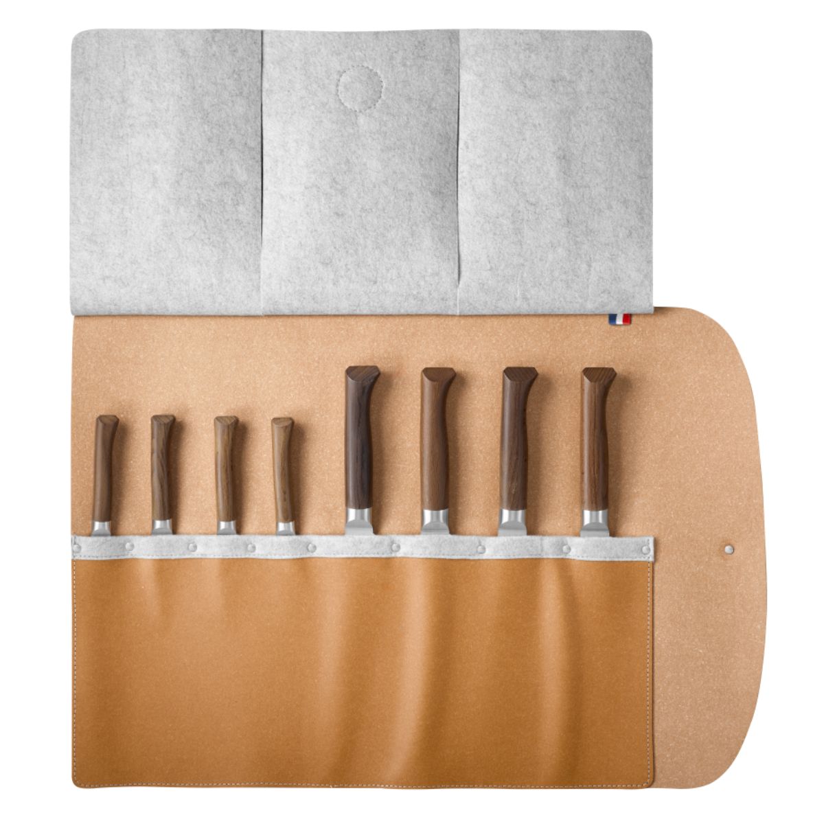opinel-chef-at-work-les-forg-s-1890-knife-set-9-pieces-with-leather-roll image 4