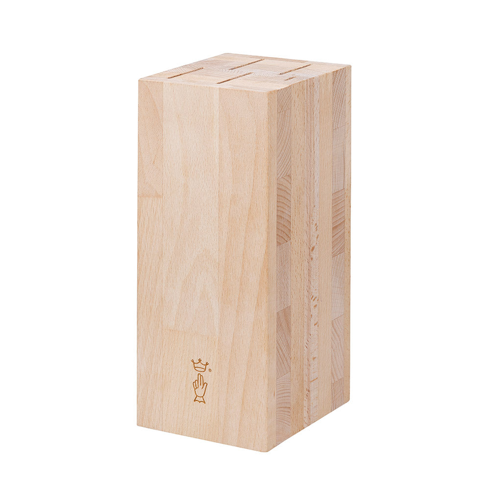 opinel-5-slot-chef-knife-block-beech-wood image 2