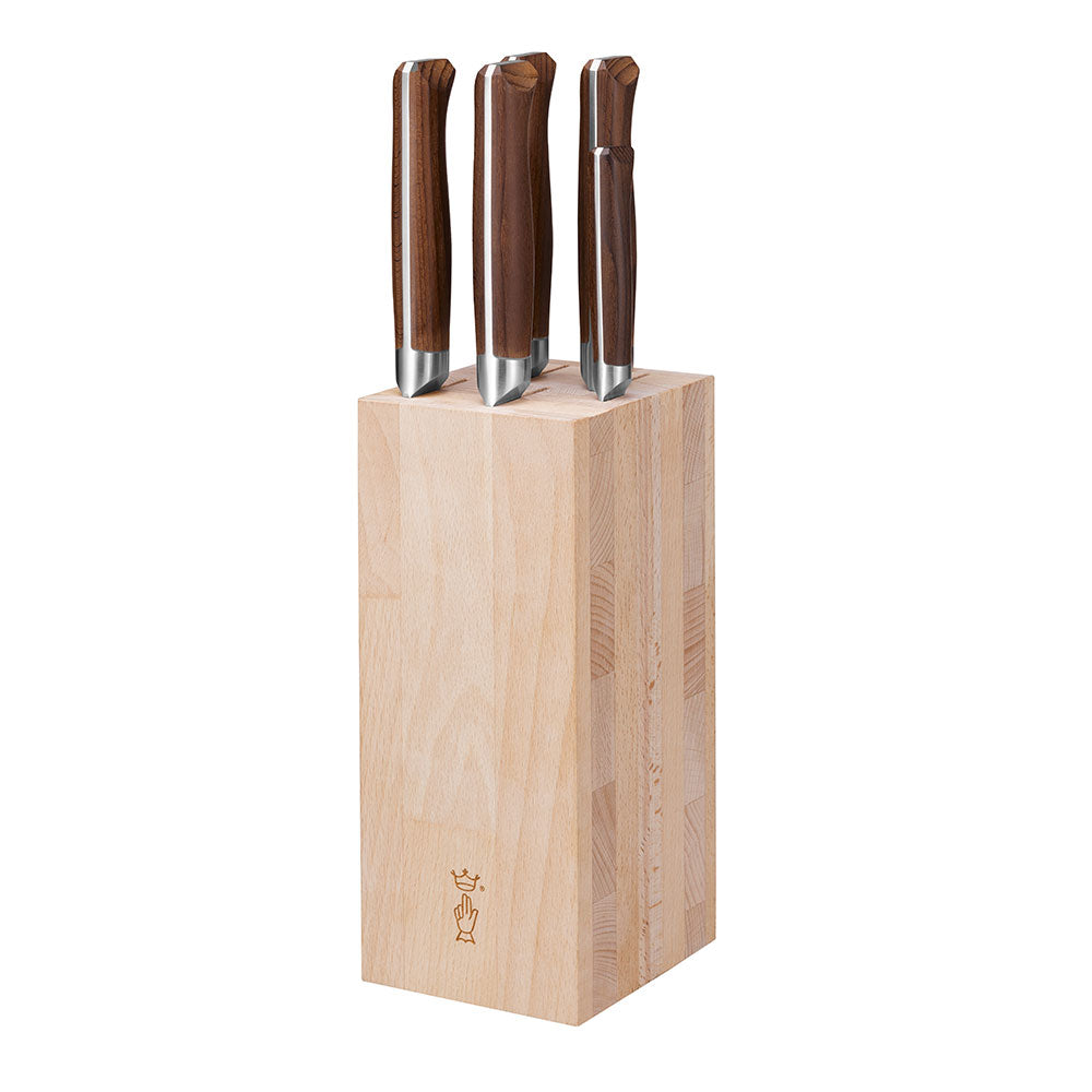 opinel-5-slot-chef-knife-block-beech-wood image 3