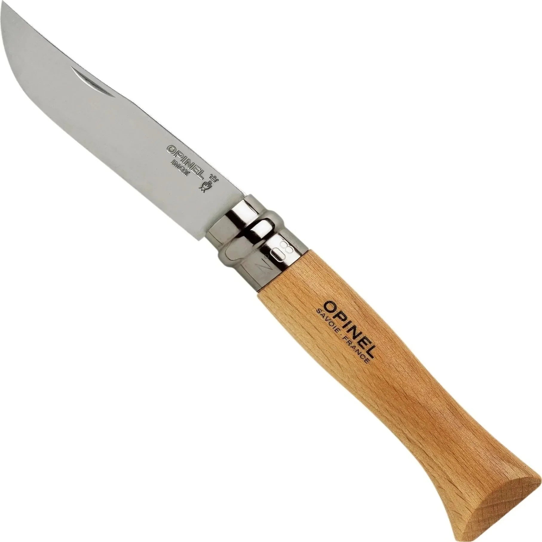 opinel-no-08-stainless-steel-folding-knife-engraved-gift-bundle-set-of-6-with-sh image 3