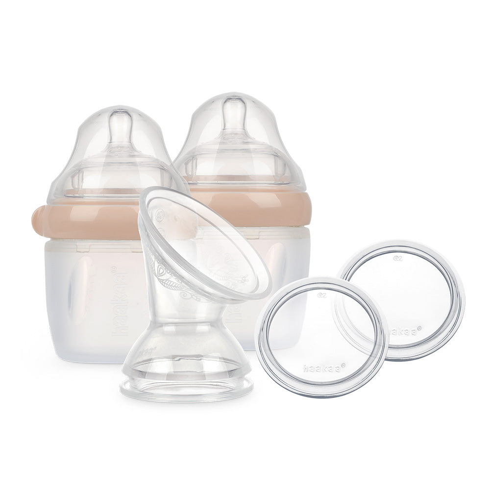haakaa-gen-3-silicone-breast-pump-and-bottle-pack-160ml-6oz-5-in-1-feeding-syste image 2