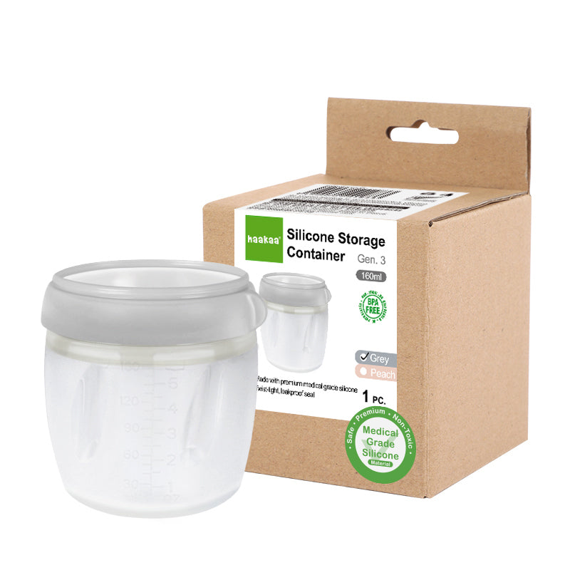 haakaa-gen-3-silicone-storage-container-6oz-160ml-with-airtight-twist-top-lid image 2