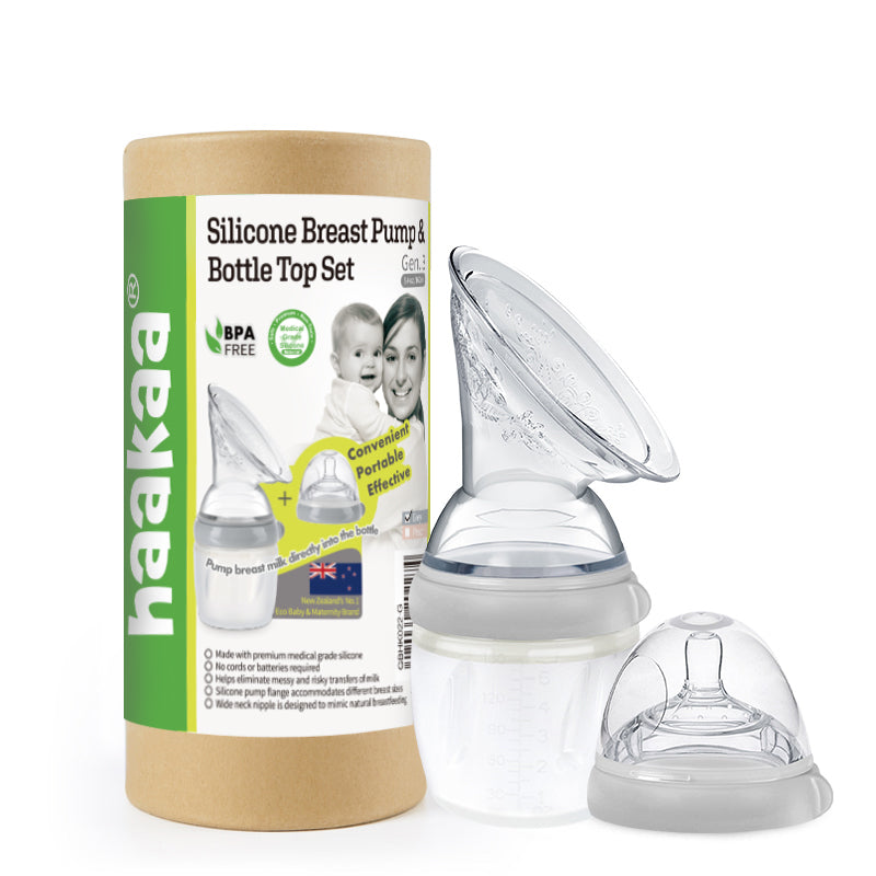 haakaa-generation-3-silicone-breast-pump-flange-bottle-set-160-ml-6-oz image 6
