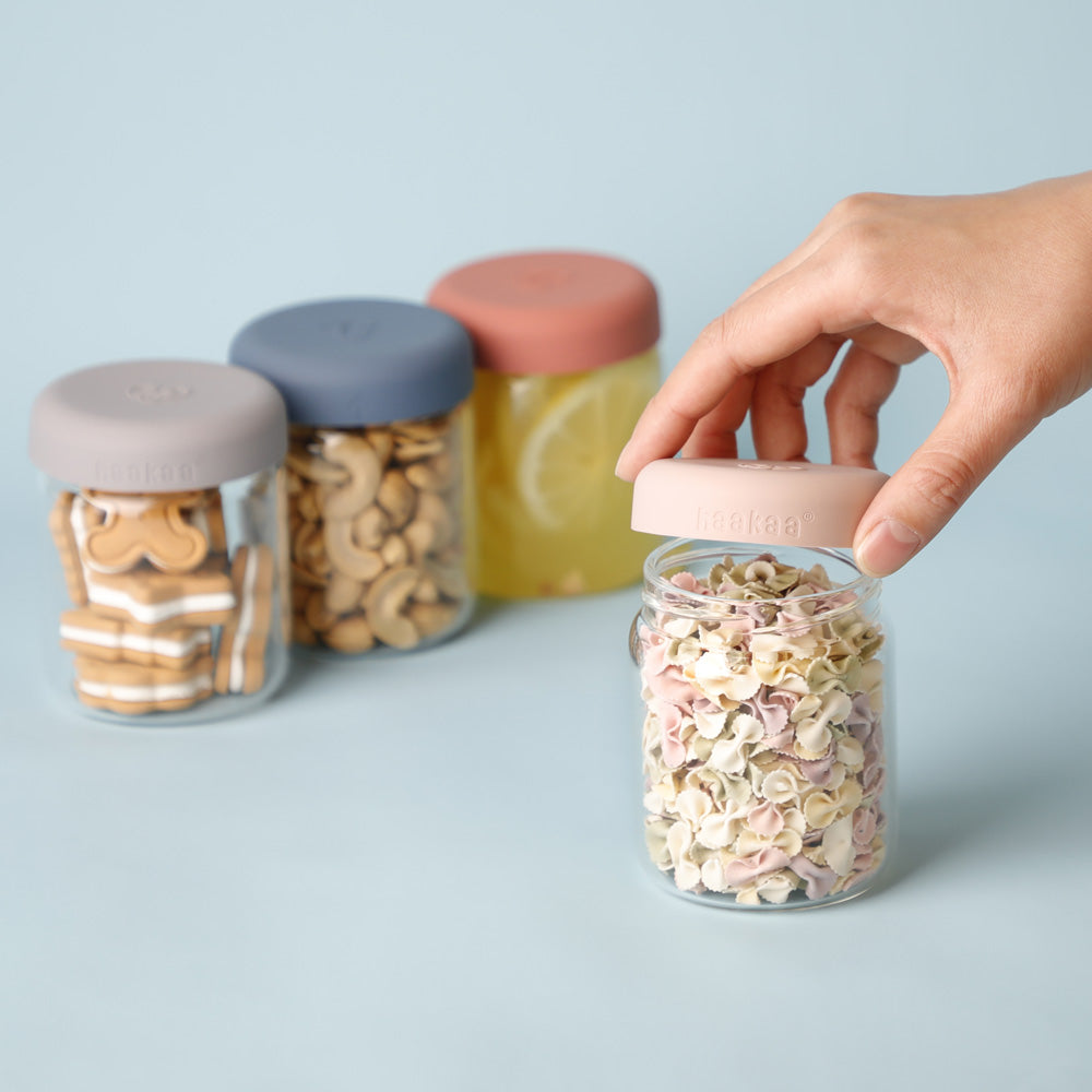 haakaa-sealed-glass-storage-jar-set-4-x-4oz-2-x-7oz image 5