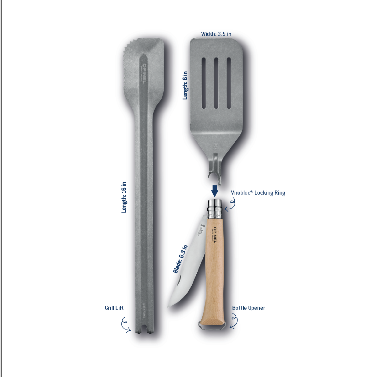opinel-grilling-set-no-12b-folding-knife-spatula-and-tongs image 8