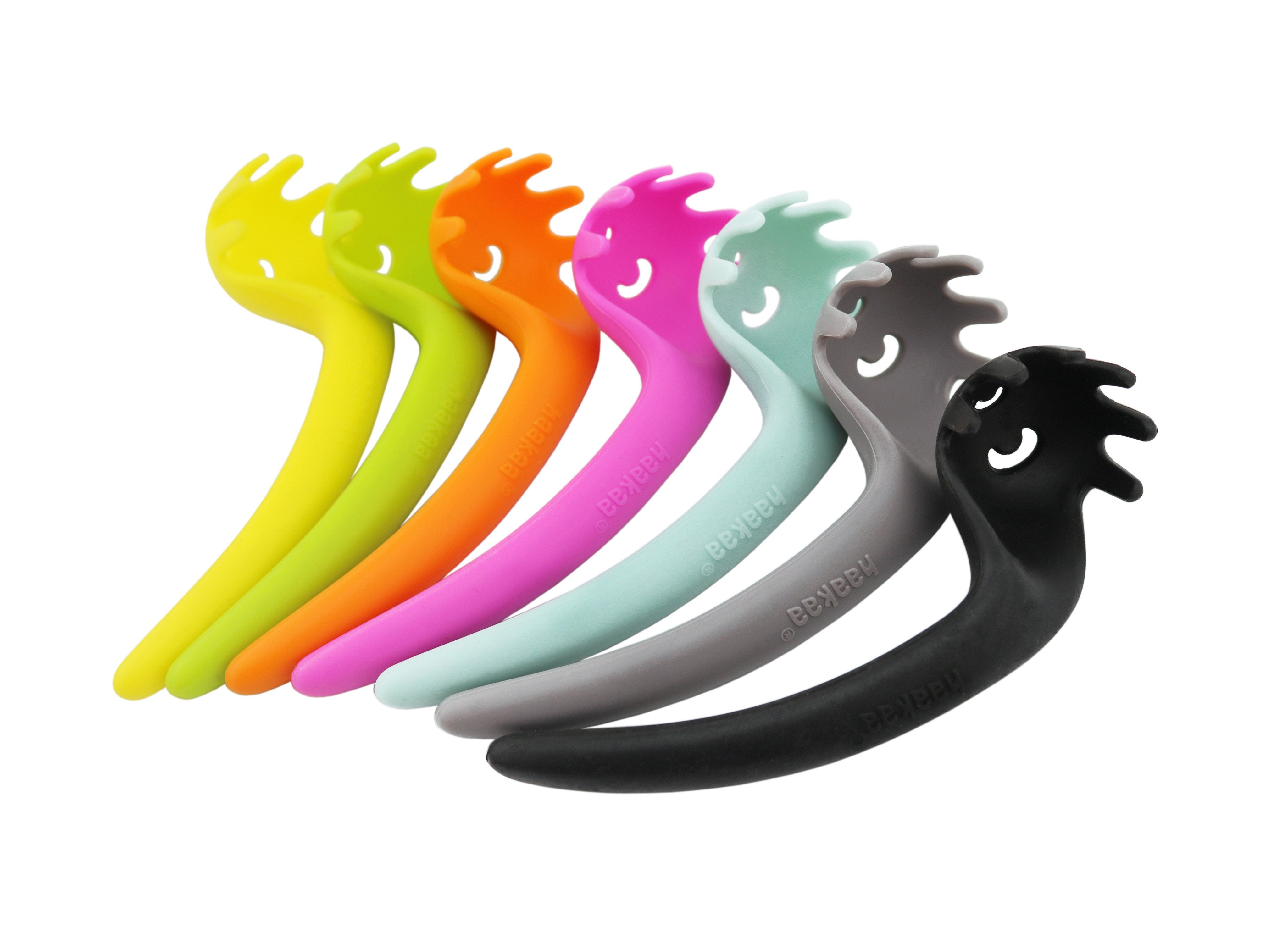haakaa-silicone-noodle-spoon-baby-led-weaning-tool-100-silicone-pack-of-4 image 1