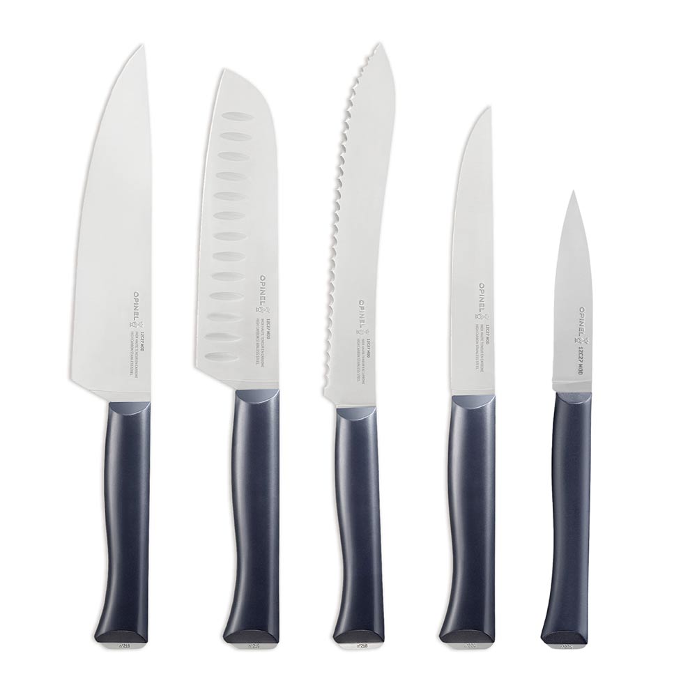 opinel-intempora-5-piece-chef-knife-set-with-beech-wood-block image 3