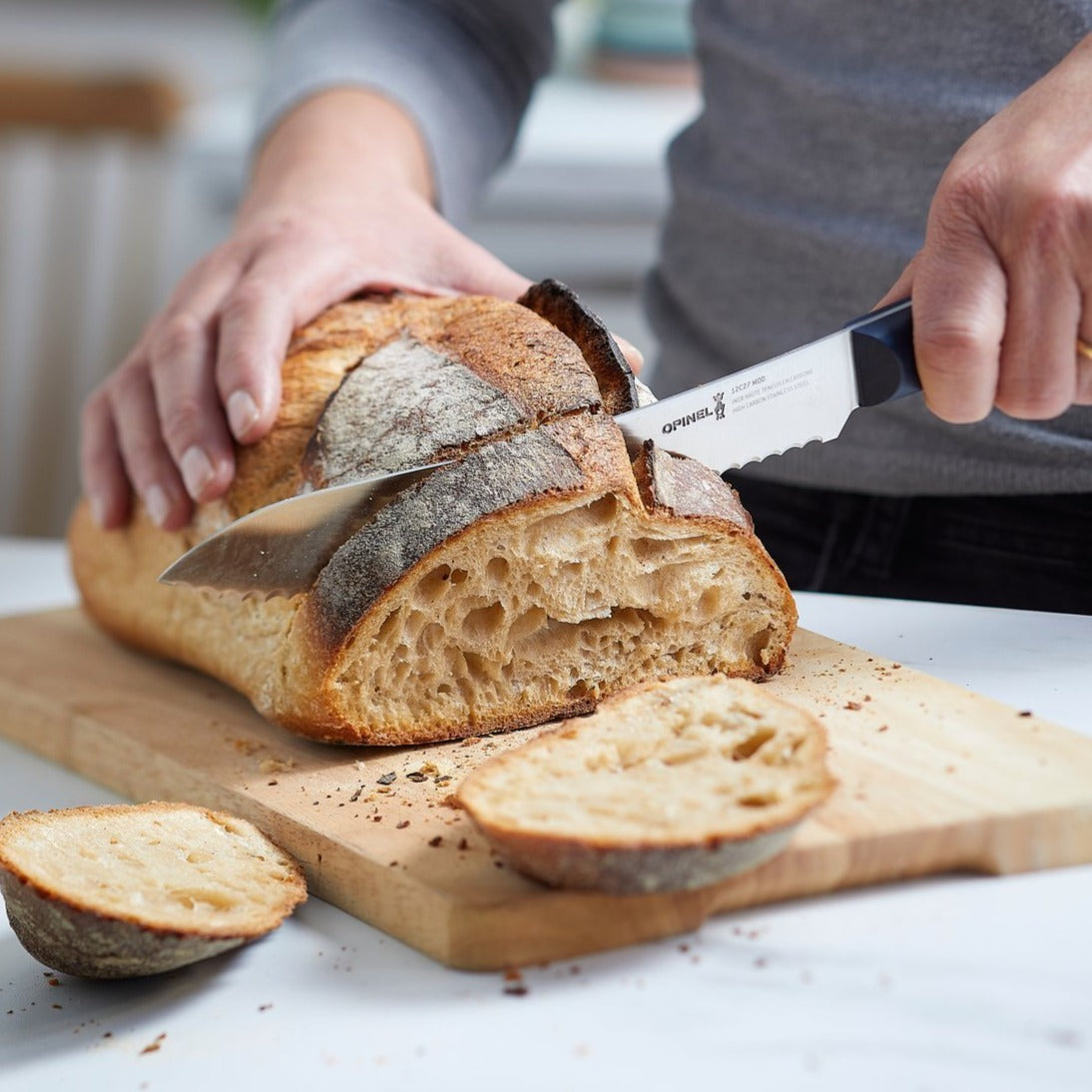 opinel-intempora-8-bread-knife-with-curved-serrated-blade image 2