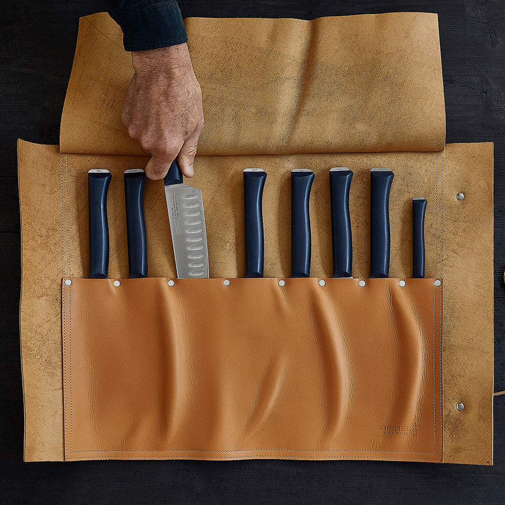 opinel-leather-chef-knife-roll-8-slots image 4
