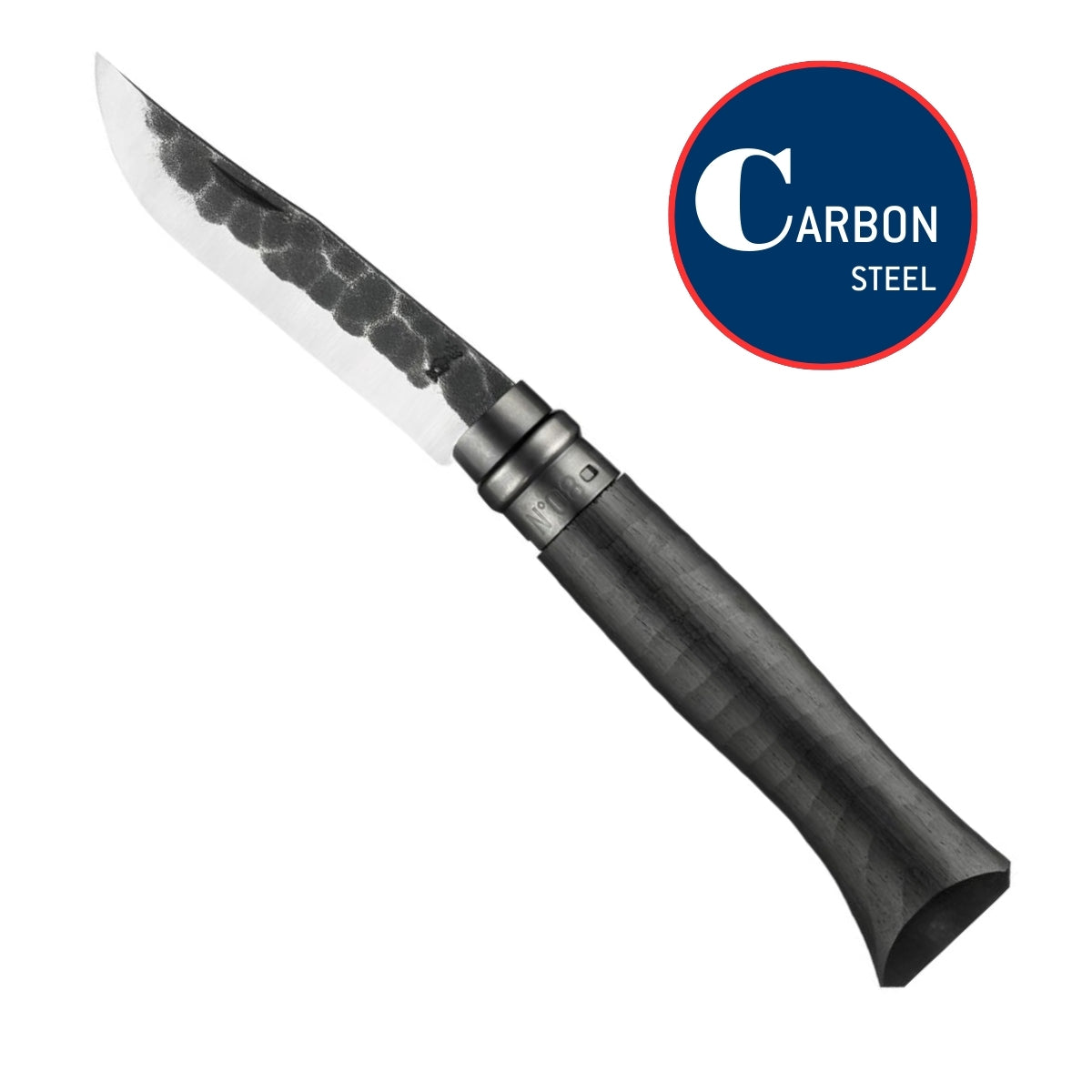 opinel-no-08-carbon-forged-limited-edition-folding-knife-with-ebony-wood-handle image 2