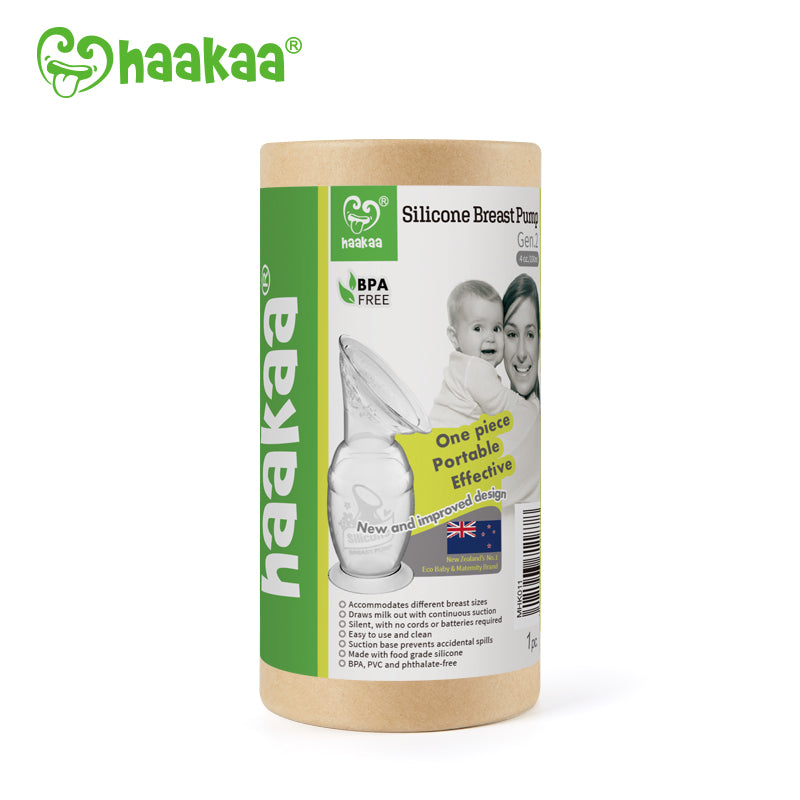 haakaa-gen-2-silicone-breast-pump-with-suction-base-4-oz-flower-stopper-set image 4