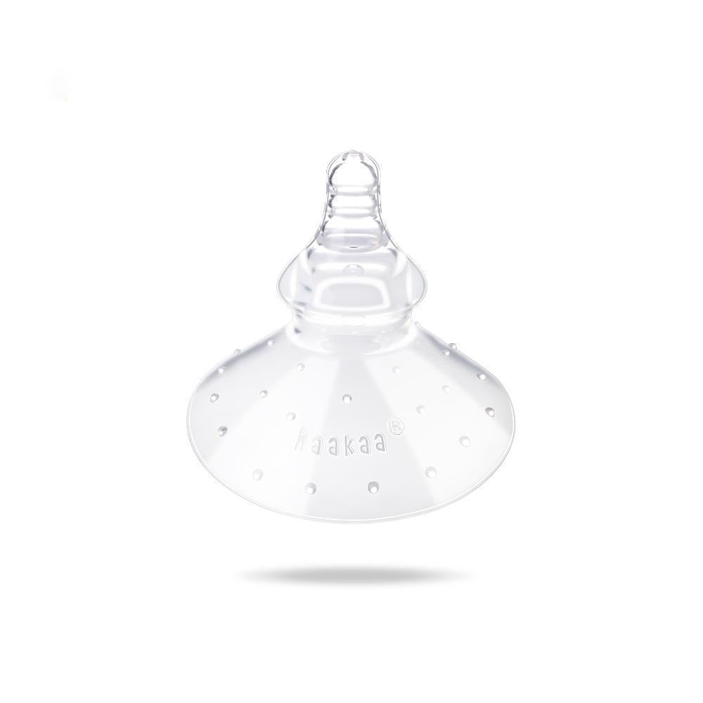 haakaa-silicone-breastfeeding-nipple-shield-round-shape-100-soft-silicone-1-pack image 6