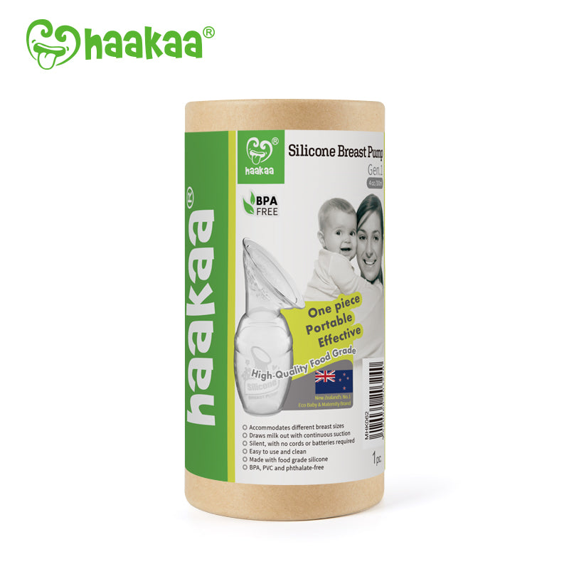haakaa-gen-1-silicone-breast-pump-4-oz-with-flower-stopper-set image 5